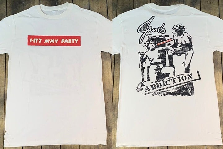 1997 Janes Addiction Itz My Party Kettle Whistle T-Shirt Janes Addiction Tour 97