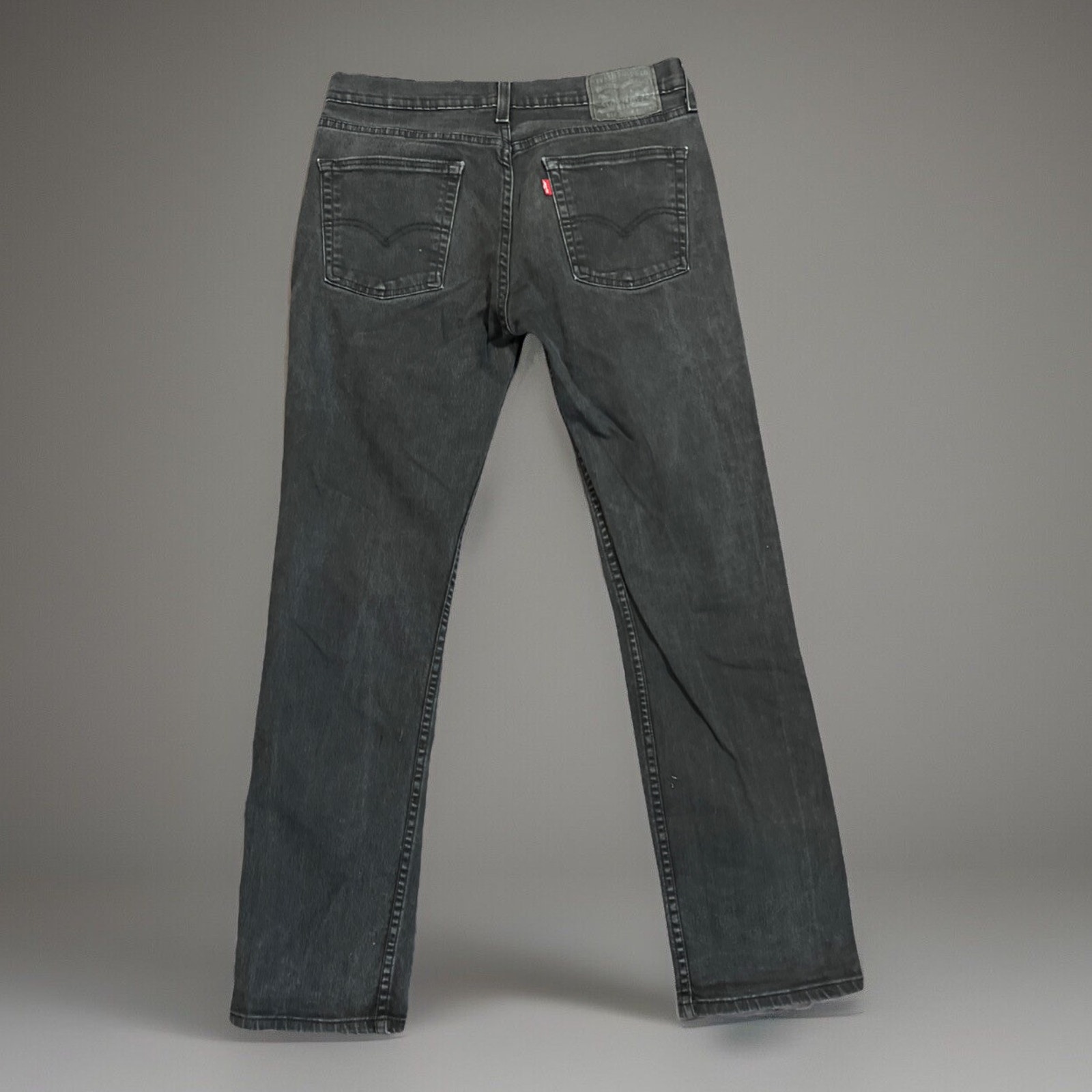 Levi's 514 Jeans Men's 32 x 32 Black Straight 100% Cotton Faded
