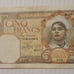 1941 bank note from algeria