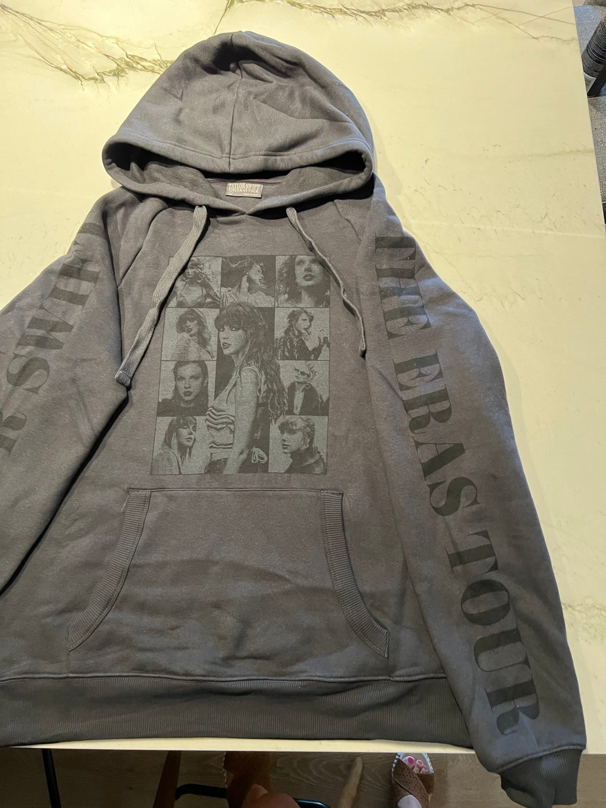 Taylor Swift Eras Tour Dark Gray Hoodie | Size Large