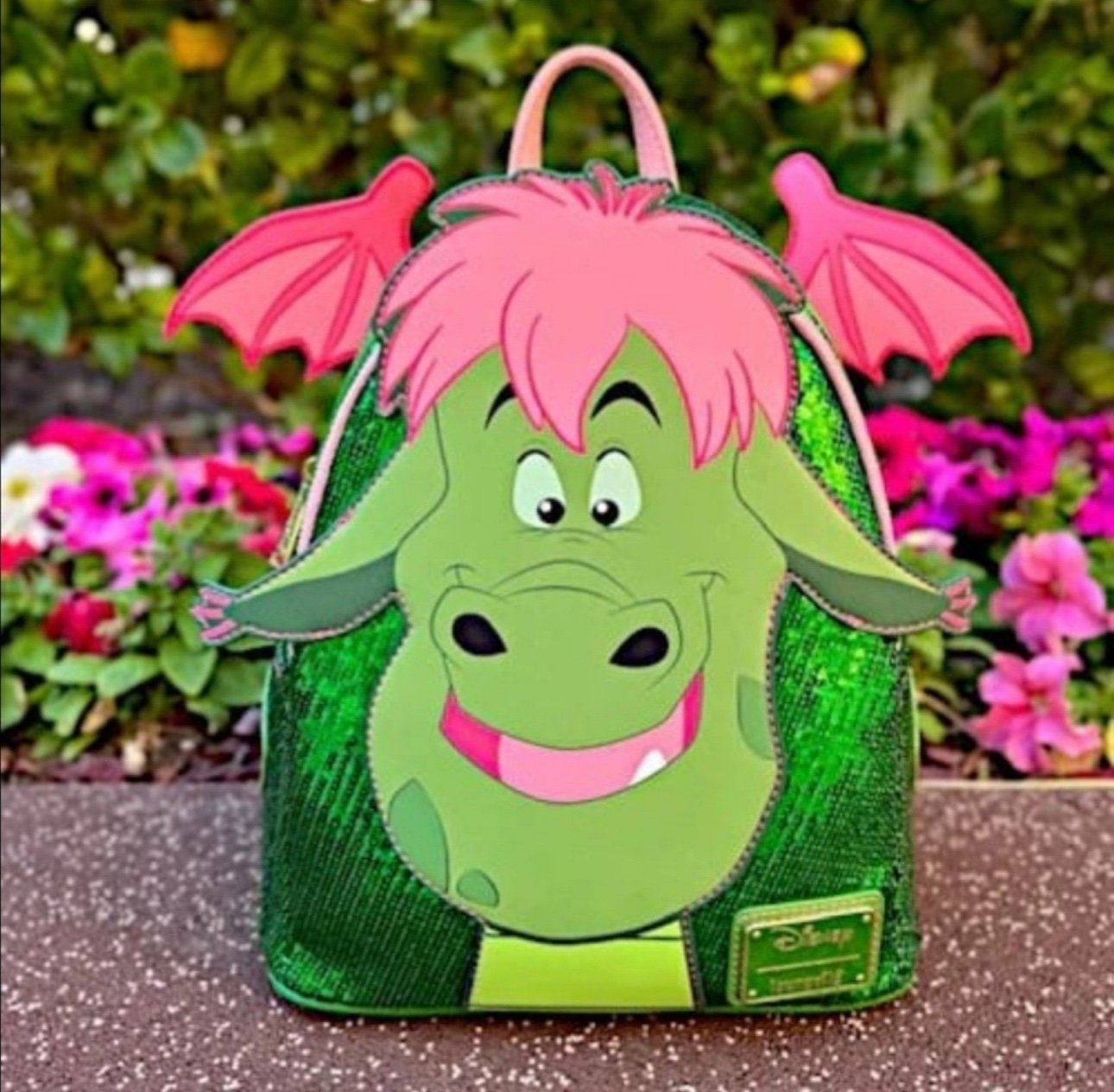 Loungefly Disney Pete’s Dragon Elliot Sequin Mini Backpack - SOLD OUT - NWT