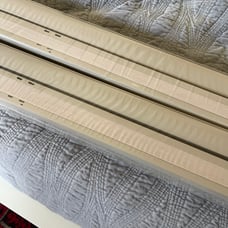 TWO identical custom cordless top down/bottomed up cordless blinds