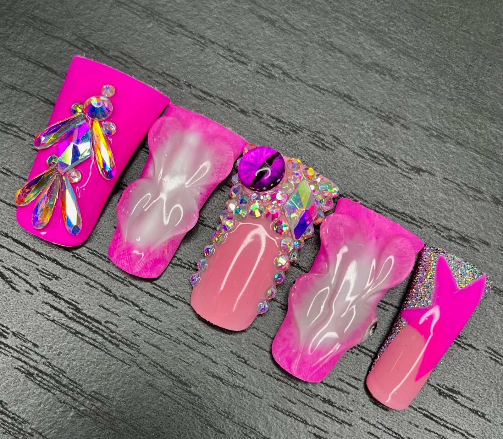 Handmade Luxury Duck Shape Press On Nails for Any Occasion