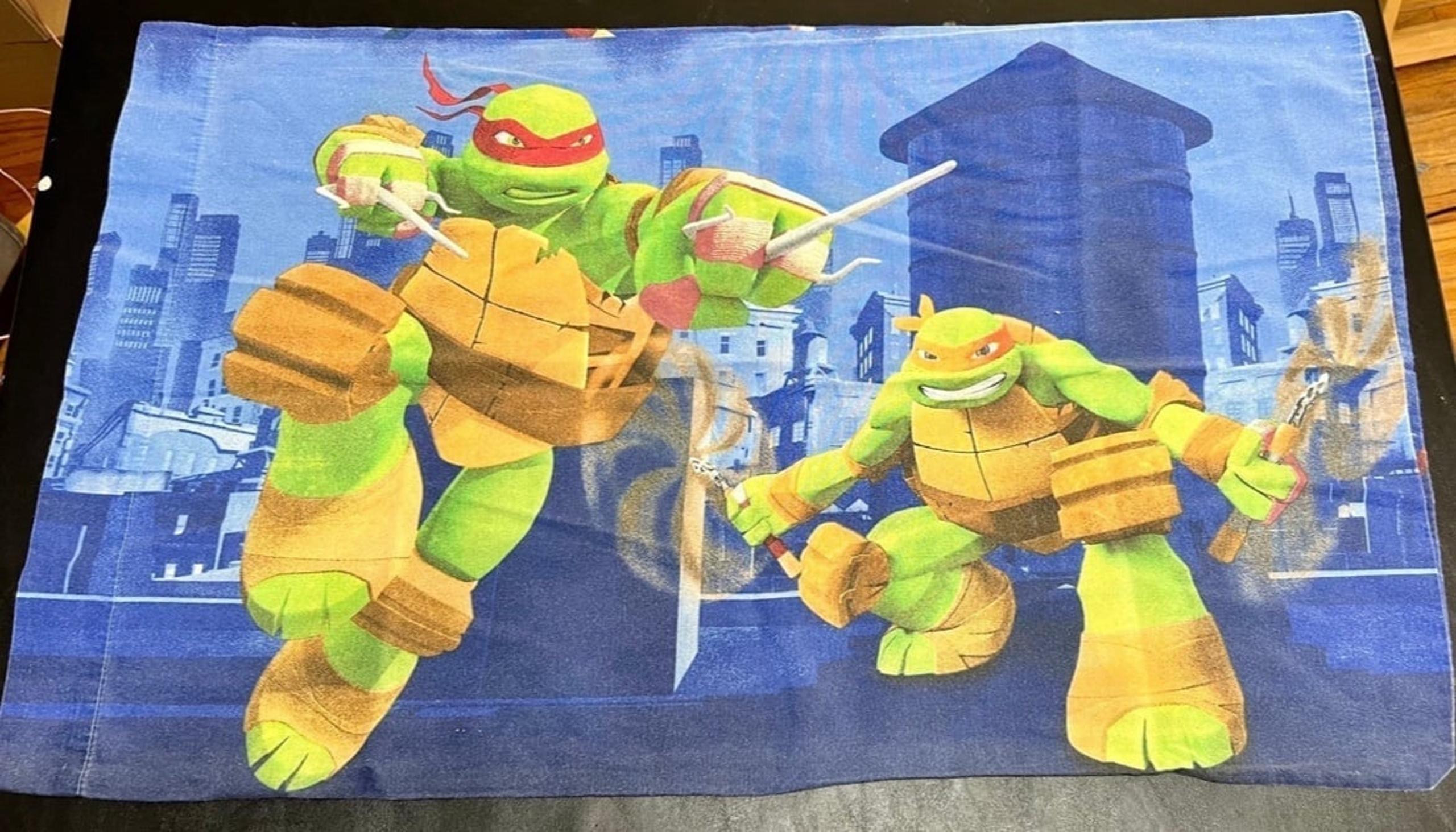 Vintage Teenage Mutant Ninja Turtles Standard Pillowcase TMNT