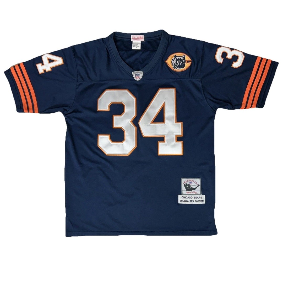 Mitchell & Ness Chicago Bears #34 Walter Payton Jersey Sewn Throwbacks Size 48