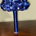 Wedding bouquet navy handmade satin roses,