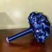 Wedding bouquet navy handmade satin roses,