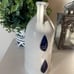 Williamsburg Sconce Candle Holder Gray Stoneware Blue Salt Glaze Approx 8” tall