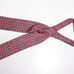 Philafil Ribbon Tie Pink Paisley Pattern Made in France 100% Silk