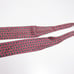 Philafil Ribbon Tie Pink Paisley Pattern Made in France 100% Silk