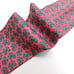 Philafil Ribbon Tie Pink Paisley Pattern Made in France 100% Silk