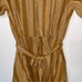 Mustard Striped Linen Dress w/ Pockets
