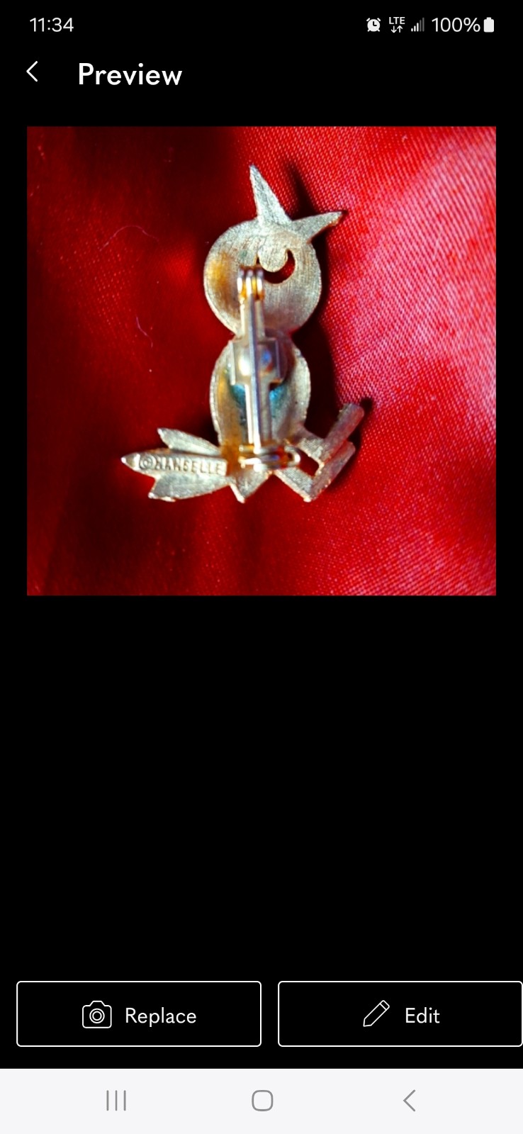 Rare MAMSELLE Vintage Golden Baby Bird Brooch circa 1960s