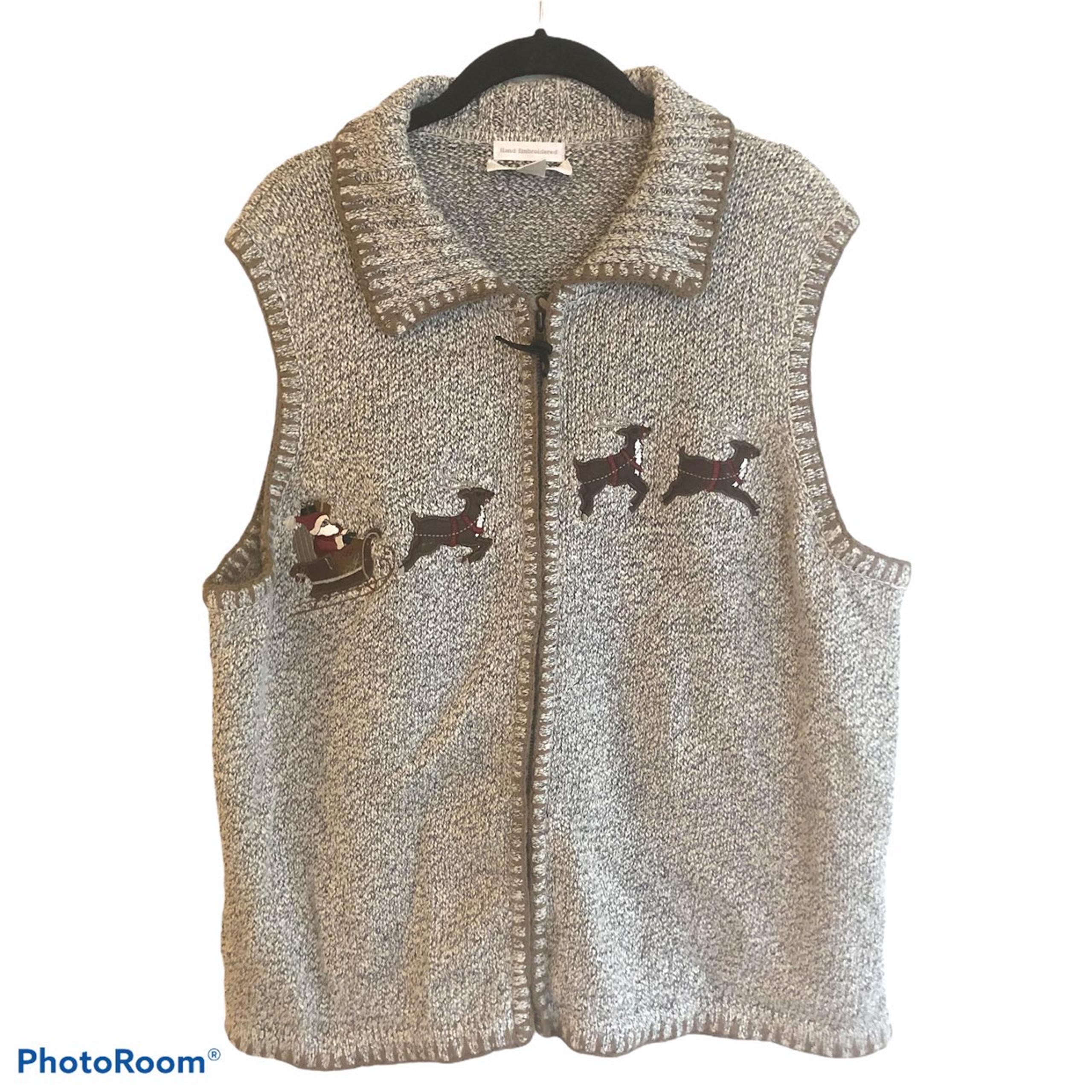 CJ Banks Christmas Sweater Vest 1X