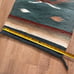 VTG Mexican Hand Woven Pictorial Roadrunner Wool Rug Saddle Blanket 24.5”x18”