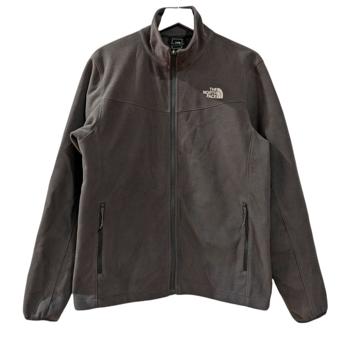 The North Face Men's Grey Fleece Full Zip Jacket Mesh Lining Size S Style#A6GZ