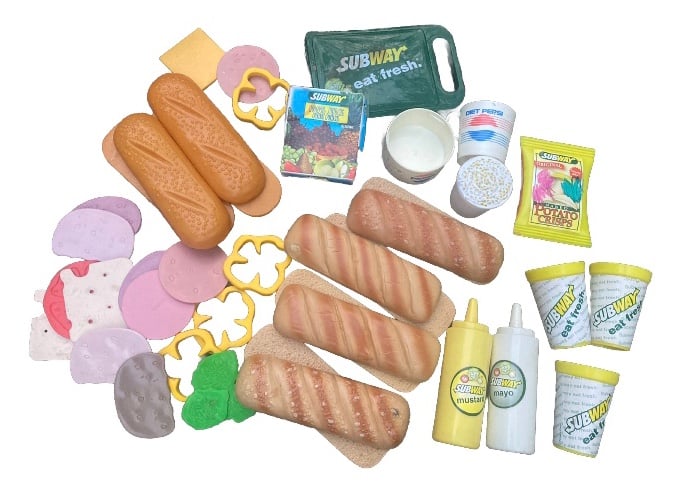 Subway Play Food Lot Vintage