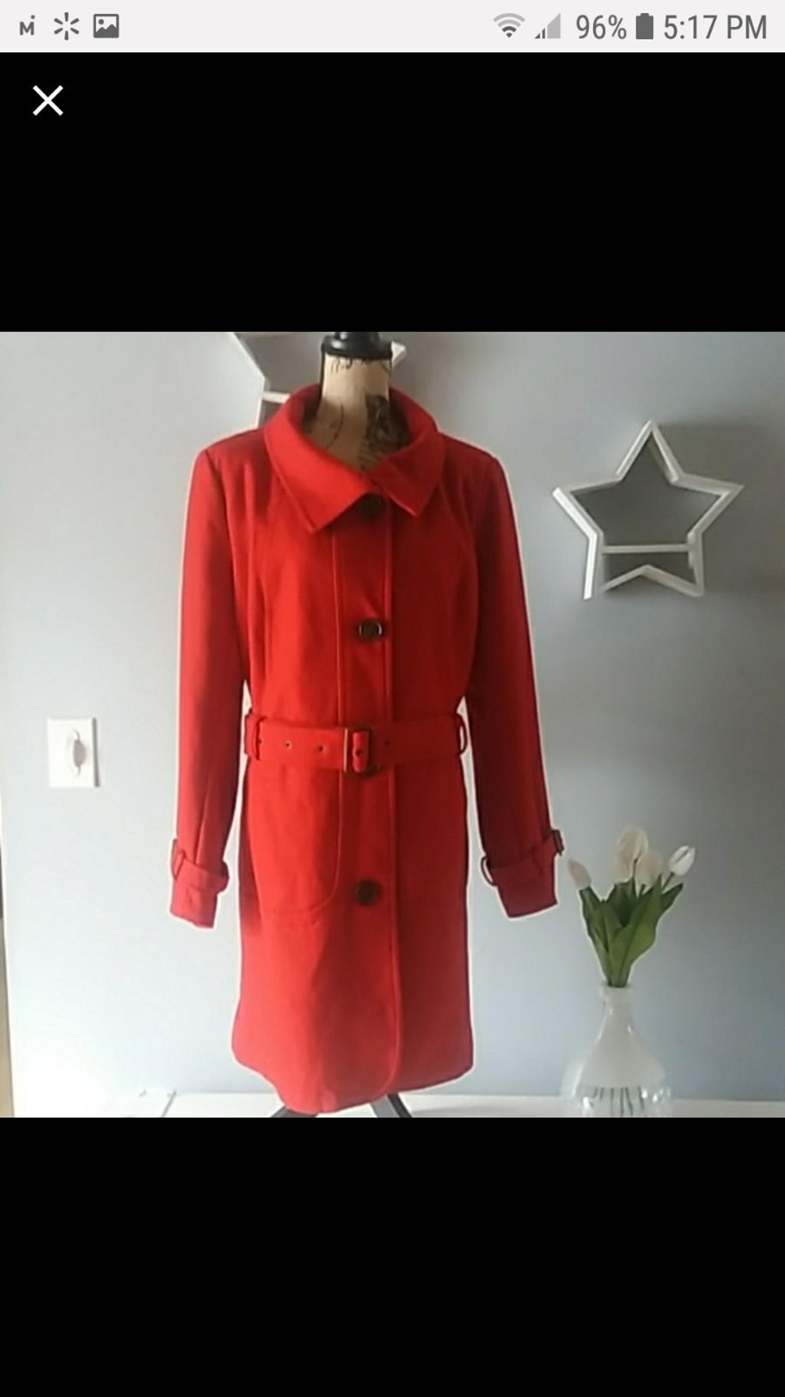 Red Worthington Pea Coat
