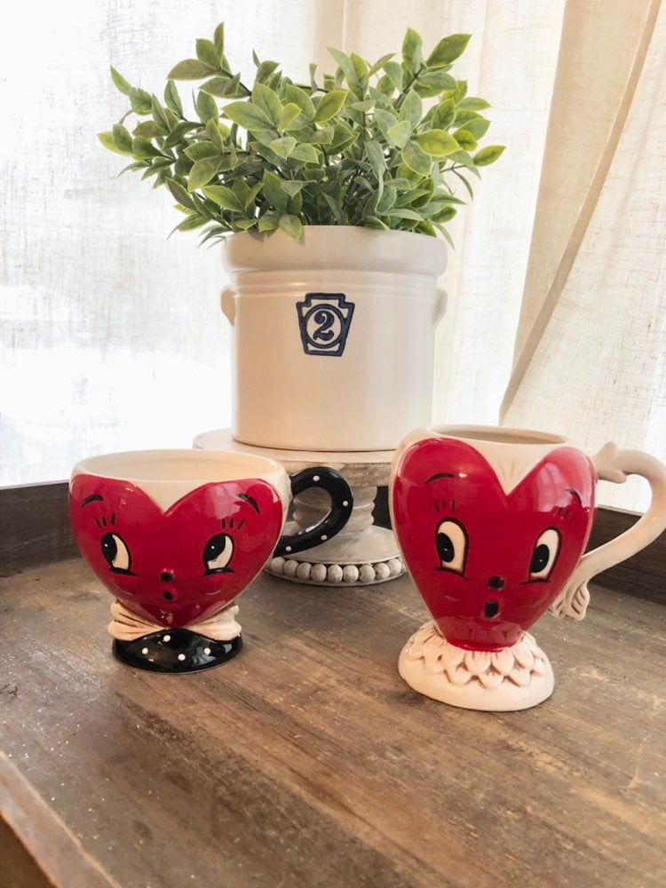Johanna Parker Valentine's Heart Mugs