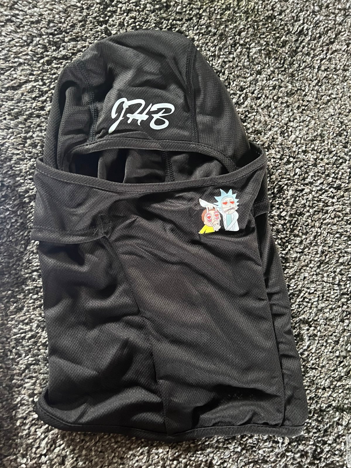 Rick and Morty ski mask JUSTHOOPSBRAND black