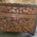 Antique Chinese box Victorian carved bird box sweetheart chest ornate Baroque