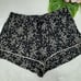 NEW (L) VS Modal Short Pajama Set in Black Tiny Heart