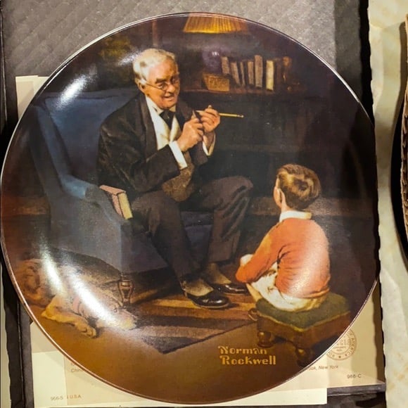 Norman Rockwell “The Tycoon” plate