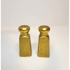 Antique Bavaria Golden Salt and Pepper Shakers