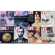 Life Magazine Lot of 8 From 1991 Clear View of Heaven, Our National Parks Et Al