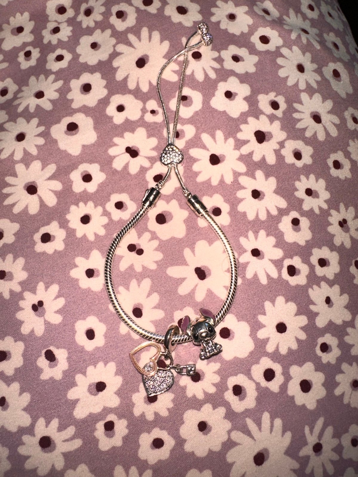 PANDORA bracelet with charms