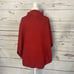 Chicos Sweater Womens S/m Royal Red Popcorn Funnel Chanti Poncho Open Stitch