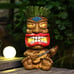 Solar Tiki Statue Outdoor Decor Garden Guitar Decorations