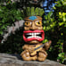 Solar Tiki Statue Outdoor Decor Garden Guitar Decorations