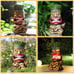 Solar Tiki Statue Outdoor Decor Garden Guitar Decorations
