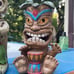 Solar Tiki Statue Outdoor Decor Garden Guitar Decorations