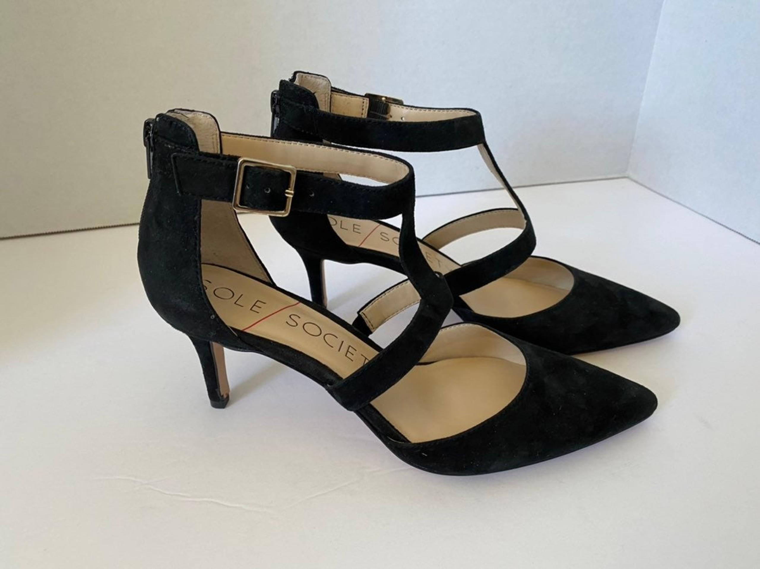 Sole Society T-Strap Point Toe Pump 6.5M