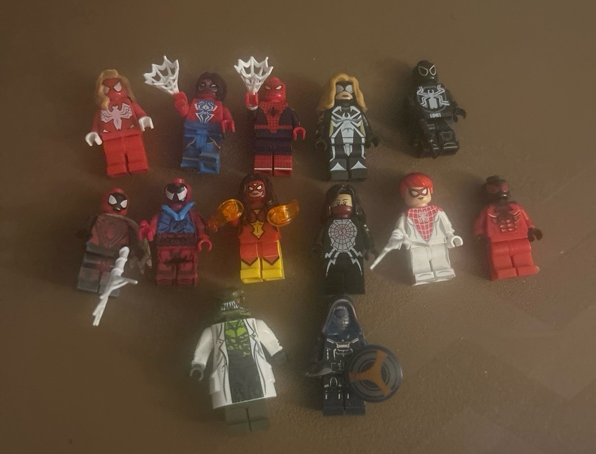 Custom Spider-Verse Mini-figures lot Lego compatible