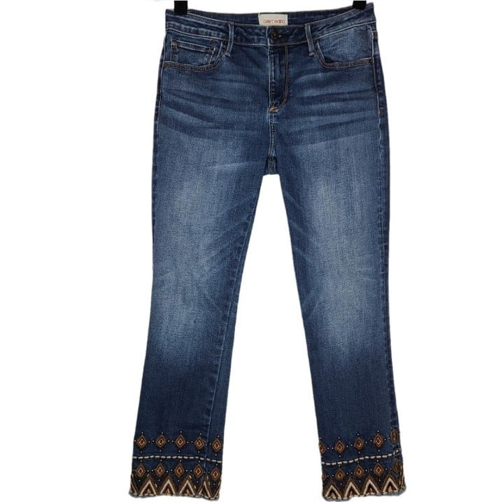 Driftwood Colette Cropped Denim Jeans Size 28