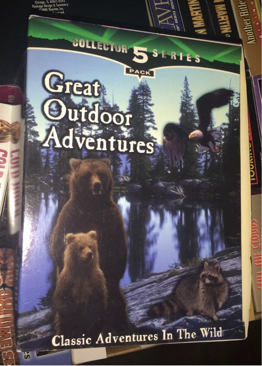 1998 Goodtimes Great Outdoor Adventures VHS Set of 5 Tapes Collector Series Set
