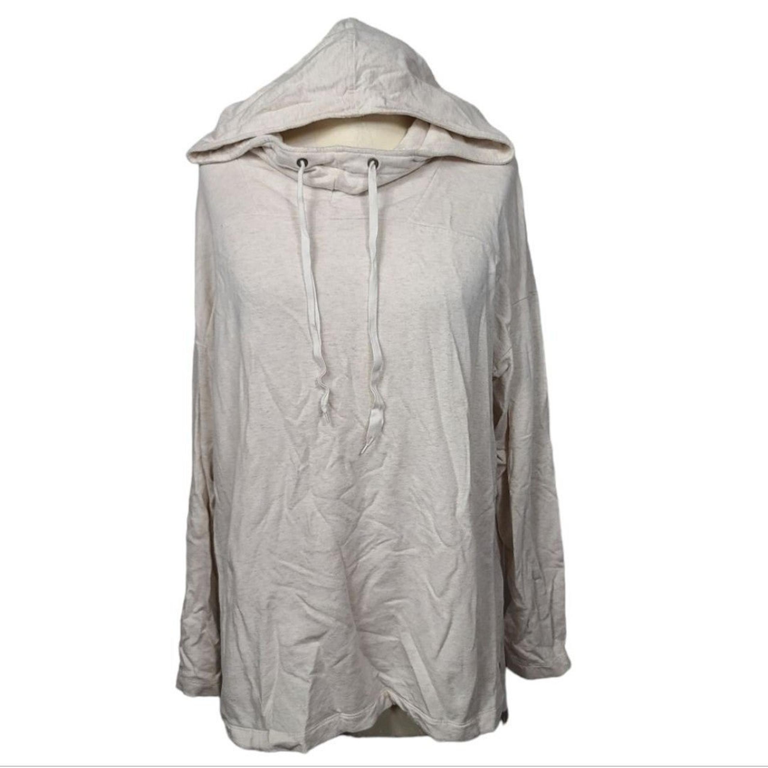 Lou & Grey Heathered Hooded Sweater Hoodie L