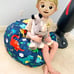 Stuffed Animal Storage Bean Bag Chair Cover for Kids