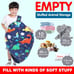 Stuffed Animal Storage Bean Bag Chair Cover for Kids