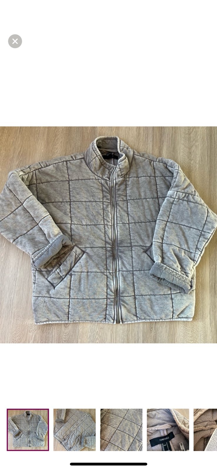EUC quilted oversized jacket