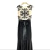BETSY and ADAM Blush and Black Lace and Satin Mermaid Evening Gown 8