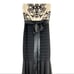 BETSY and ADAM Blush and Black Lace and Satin Mermaid Evening Gown 8