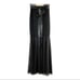 BETSY and ADAM Blush and Black Lace and Satin Mermaid Evening Gown 8