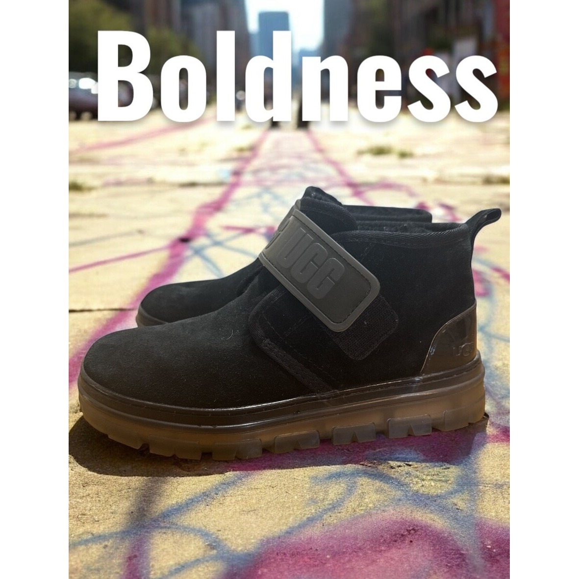 Sold Out! UGG NEUMEL CLEAR Combat PLATFORM ANKLE BOOTS Sz 8