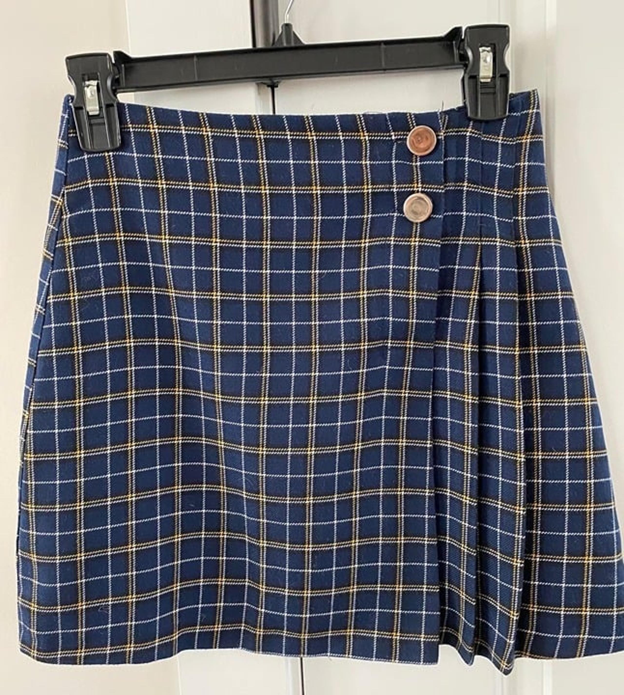 New Miss Selfridge mini plaid skirt Size 4