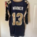 Reebok St. Louis rams Kurt Warner jersey 13 size large