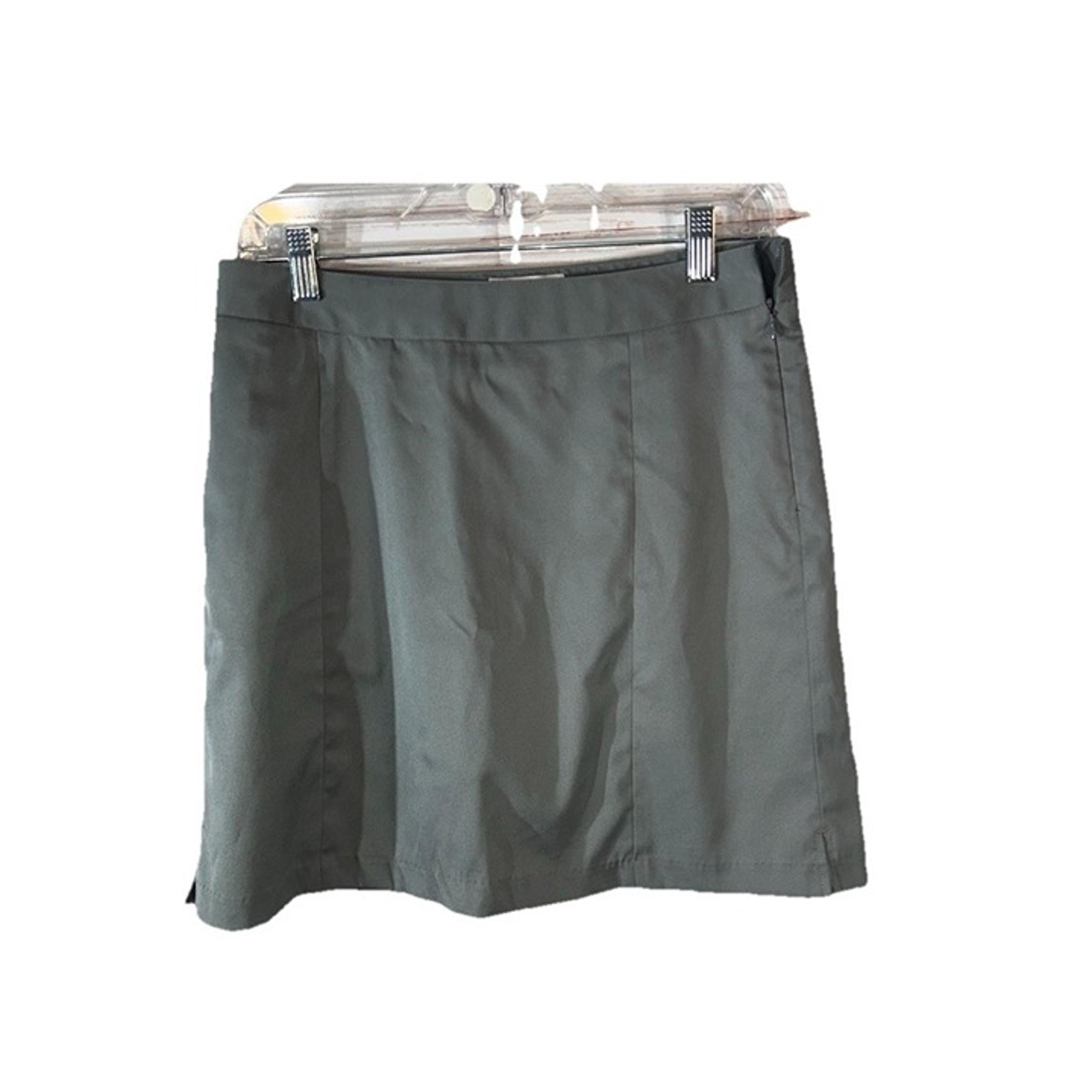 Greg Norman Women’s Size 4 Gray Golf Skirt Skort Side zip Polyester back pocket